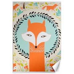 Foxy Fox Canvas Art Print Traditional Canvas 24  X 36  by BangZart