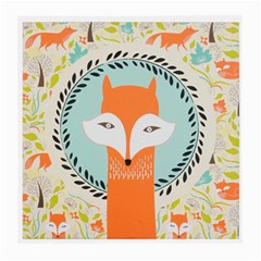 Foxy Fox Canvas Art Print Traditional Medium Glasses Cloth (2-side) by BangZart