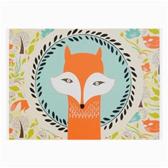 Foxy Fox Canvas Art Print Traditional Large Glasses Cloth (2-side) by BangZart