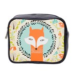 Foxy Fox Canvas Art Print Traditional Mini Toiletries Bag 2-Side Front