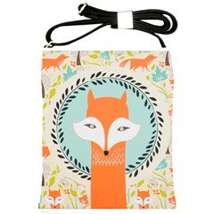 Foxy Fox Canvas Art Print Traditional Shoulder Sling Bags by BangZart