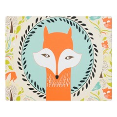 Foxy Fox Canvas Art Print Traditional Double Sided Flano Blanket (large)  by BangZart