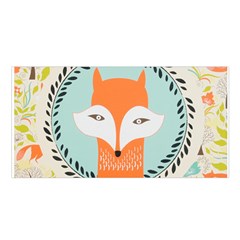 Foxy Fox Canvas Art Print Traditional Satin Shawl by BangZart