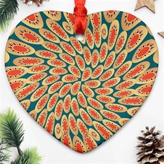 Stars Twirl Heart Ornament (two Sides) by linceazul