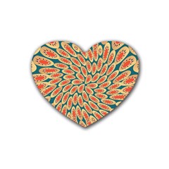 Stars Twirl Heart Coaster (4 Pack)  by linceazul