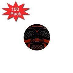 Traditional Northwest Coast Native Art 1  Mini Magnets (100 Pack) 