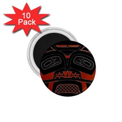 Traditional Northwest Coast Native Art 1 75  Magnets (10 Pack) 