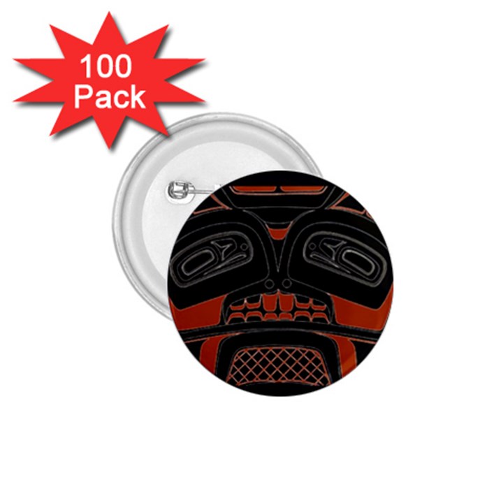 Traditional Northwest Coast Native Art 1.75  Buttons (100 pack) 