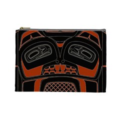 Traditional Northwest Coast Native Art Cosmetic Bag (large)  by BangZart