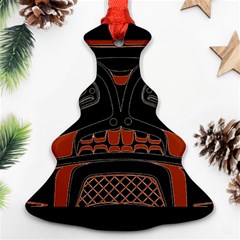 Traditional Northwest Coast Native Art Christmas Tree Ornament (two Sides) by BangZart