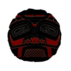 Traditional Northwest Coast Native Art Standard 15  Premium Round Cushions by BangZart