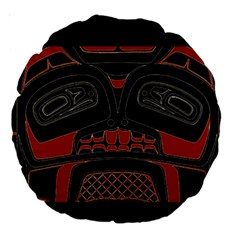 Traditional Northwest Coast Native Art Large 18  Premium Round Cushions by BangZart