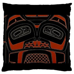 Traditional Northwest Coast Native Art Standard Flano Cushion Case (one Side) by BangZart