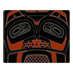 Traditional Northwest Coast Native Art Double Sided Flano Blanket (large)  by BangZart