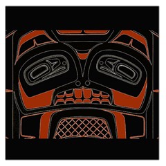 Traditional Northwest Coast Native Art Large Satin Scarf (square) by BangZart