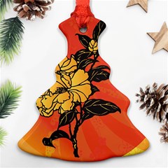 Vector Asian Flowers Ornament (christmas Tree)  by BangZart