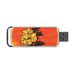 Vector Asian Flowers Portable Usb Flash (two Sides) by BangZart