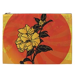 Vector Asian Flowers Cosmetic Bag (xxl)  by BangZart