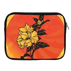 Vector Asian Flowers Apple Ipad 2/3/4 Zipper Cases by BangZart