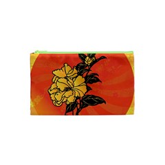 Vector Asian Flowers Cosmetic Bag (xs)