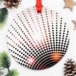 Radial Dotted Lights Ornament (Round) Front