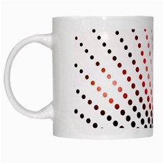 Radial Dotted Lights White Mugs