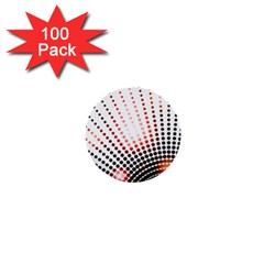 Radial Dotted Lights 1  Mini Buttons (100 Pack)  by BangZart