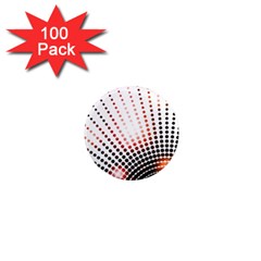 Radial Dotted Lights 1  Mini Magnets (100 Pack)  by BangZart