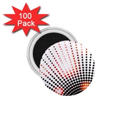 Radial Dotted Lights 1 75  Magnets (100 Pack)  by BangZart