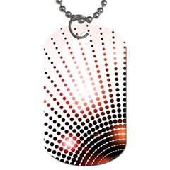 Radial Dotted Lights Dog Tag (one Side) by BangZart