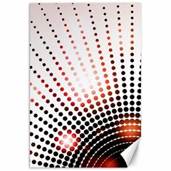 Radial Dotted Lights Canvas 20  X 30   by BangZart