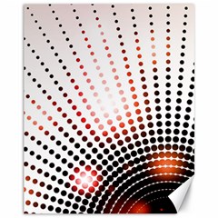 Radial Dotted Lights Canvas 11  X 14   by BangZart