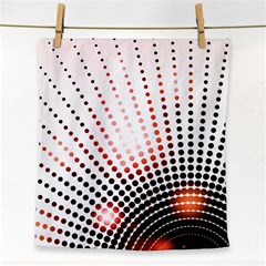 Radial Dotted Lights Face Towel