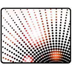 Radial Dotted Lights Fleece Blanket (medium)  by BangZart