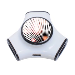 Radial Dotted Lights 3-port Usb Hub