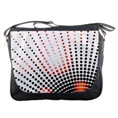 Radial Dotted Lights Messenger Bags by BangZart