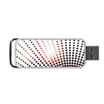 Radial Dotted Lights Portable USB Flash (Two Sides) Back