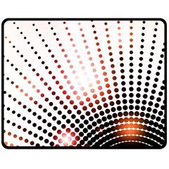 Radial Dotted Lights Double Sided Fleece Blanket (medium)  by BangZart