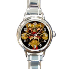 Bali Mask Round Italian Charm Watch