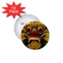 Bali Mask 1 75  Buttons (10 Pack) by BangZart