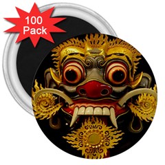 Bali Mask 3  Magnets (100 Pack)