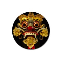 Bali Mask Magnet 3  (round) by BangZart