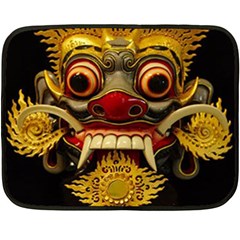 Bali Mask Double Sided Fleece Blanket (mini)  by BangZart