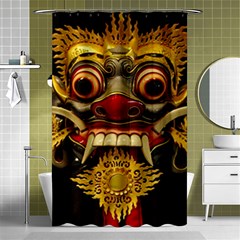 Bali Mask Shower Curtain 48  X 72  (small)  by BangZart