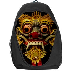 Bali Mask Backpack Bag by BangZart