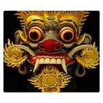 Bali Mask Double Sided Flano Blanket (Small)  50 x40  Blanket Front