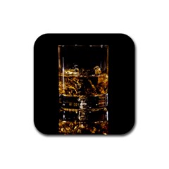 Drink Good Whiskey Rubber Coaster (square)  by BangZart