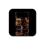 Drink Good Whiskey Rubber Coaster (Square)  Front