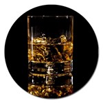 Drink Good Whiskey Magnet 5  (Round) Front