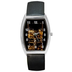 Drink Good Whiskey Barrel Style Metal Watch by BangZart